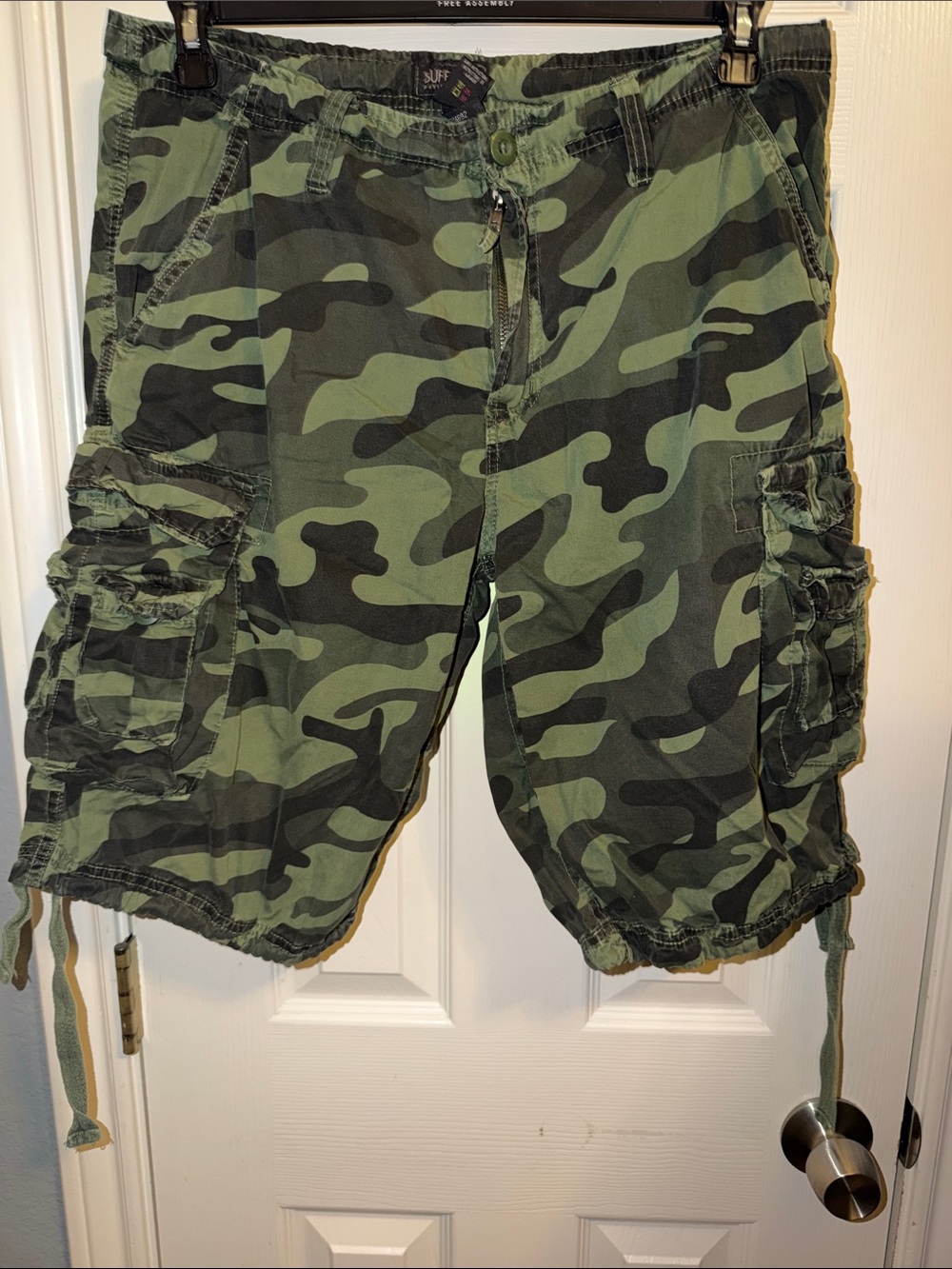 Buffalo David Bitton Green Camo Cargo Shorts